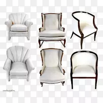 椅子沙发剪贴画-扶手椅PNG图像