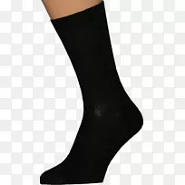膝高袜-黑色袜子PNG图像