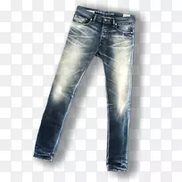 牛仔裤T恤裤服装-男式牛仔裤PNG形象