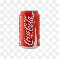 可口可乐碳酸饮料铝罐可口可乐罐头png图像