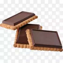 巧克力棕色盒-PNG饼干