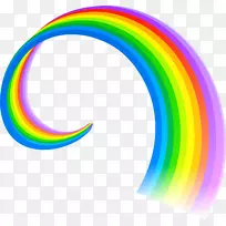 彩虹色-彩虹PNG图像