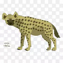 猎豹斑纹鬣狗剪贴画-鬣狗PNG