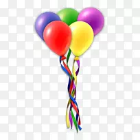 生日蛋糕气球礼品剪贴画-气球PNG