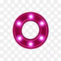 汽车队洛西数据儿童固态驱动红色霓虹灯字母表o