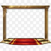 游戏门图标-金色豪华红地毯门框
