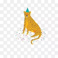 插画插图.豹纹