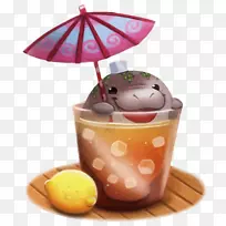 绘画艺术-夏季冷饮