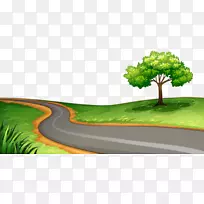 道路摄影剪贴画.弯道