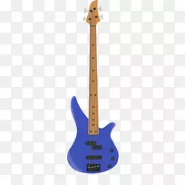 低音吉他电吉他夹艺术蓝低音吉他