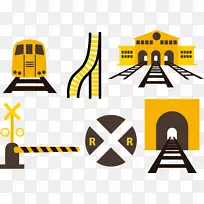 铁路运输火车站轨道.铁路载体材料