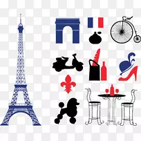 艾菲尔铁塔剪贴画-巴黎图标