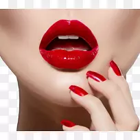 唇膏化妆品红唇模型