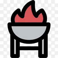烧烤架可伸缩图形图标-炉子