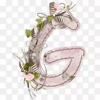 字母g图标-花卉装饰字母g