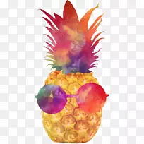 iphone 6加上iphone 8 T恤菠萝贴纸-创意水果
