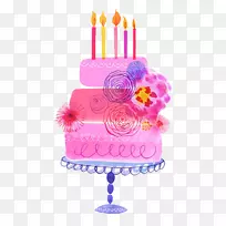 生日蛋糕巧克力蛋糕纸杯蛋糕粉红生日蛋糕