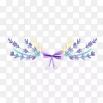 紫色薰衣草花环-美丽的薰衣草