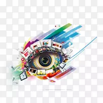 电子商务-创意眼创意形象