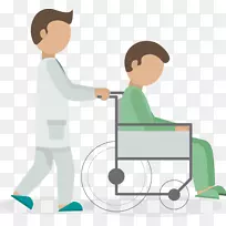 医患关系急诊科医院一名轮椅病人