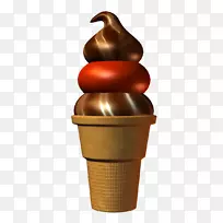 巧克力冰淇淋筒