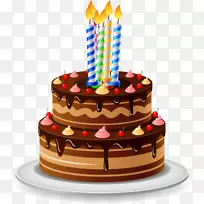 生日蛋糕巧克力蛋糕剪贴画卡通巧克力蛋糕