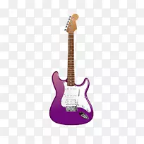 吉他放大器挡泥板弹电吉他紫色电吉他