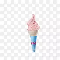 冰淇淋圆锥形粉锥