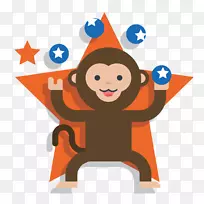 猴马戏团-媒介动物猴