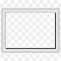 黑白方格棋盘-白色边框png图像