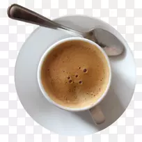 咖啡卡布奇诺咖啡早餐咖啡和咖啡杯
