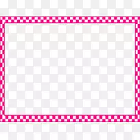 绘图棋盘剪贴画-粉红色边框PNG PIC