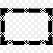 黑白剪贴画.PowerPoint框架PNG透明图像