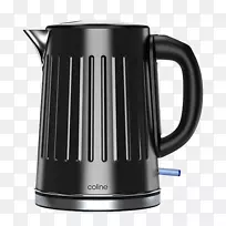 电水壶，克莱斯，奥尔森厨房炉子-水壶黑色透视图