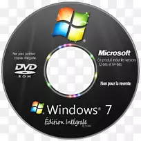 Windows 7 32位64位计算microsoft windows vista终极windows cd覆盖png透明图像