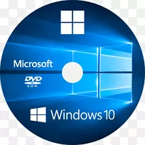 Windows 10 dvd 64位计算windows 7 microsoft windows-windows cd盖透明png