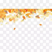秋叶彩绘-美丽的水彩秋叶