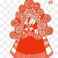 剪纸艺术京剧-Facebook