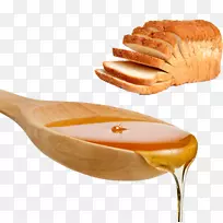 面包店白面包食品葡萄干面包和蜂蜜