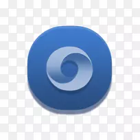 蓝色圆-蓝色浏览器