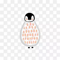 企鹅画版画插图-企鹅