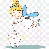 牙齿仙女人类牙齿绘小牙仙女