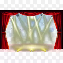 舞台窗帘和舞台灯光.舞台照明