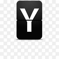 黑色品牌标志字体-失败数字y