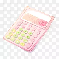 粉红欧式计算器粉红计算器