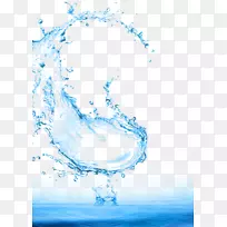水滴剪贴画.海水喷溅景观PSD材料