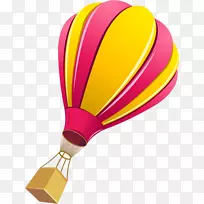 飞行热气球降落伞.降落伞