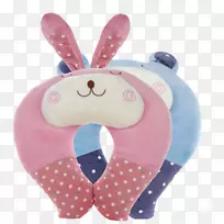 扔枕颈垫-可爱兔子u-枕