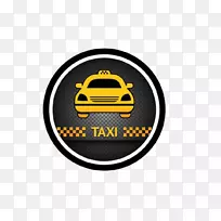 出租车摄影-免费剪贴画-简单的黑色出租车标志