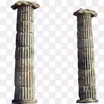 古希腊柱墩-希腊柱